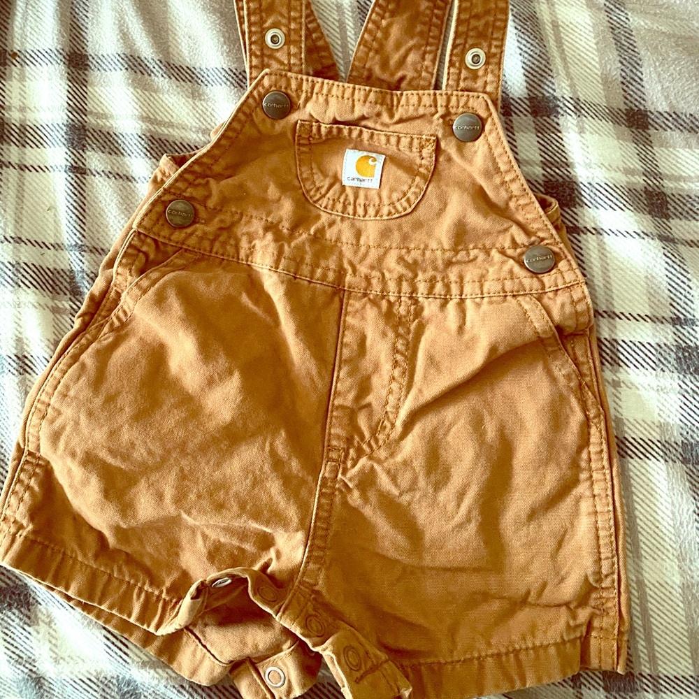 9M baby carhart overalls shorts